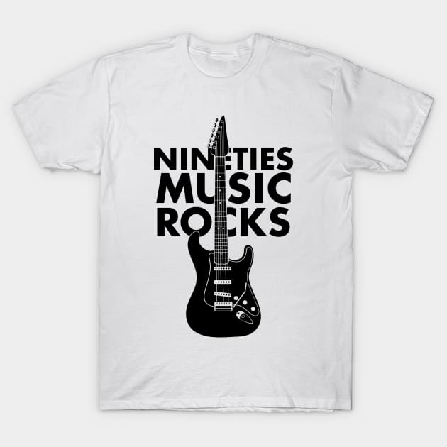 Nineties Music Guitar T-Shirt by mailboxdisco